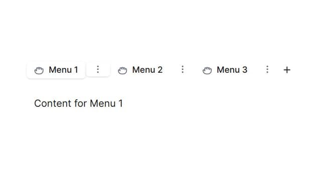 Thumbnail for prompt: menu into tab