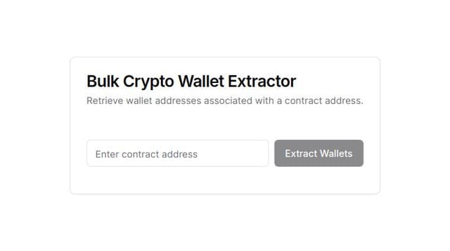Thumbnail for prompt: Getting this error after putting contract address Error fetching wallet addresses