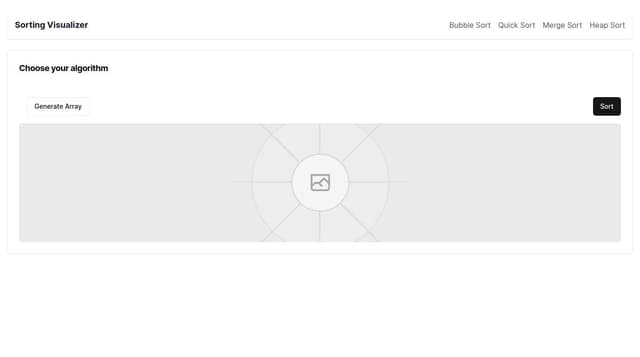 Thumbnail for prompt: I will use next.js app router, create header navigation pages and subpages for different alogorithms 
