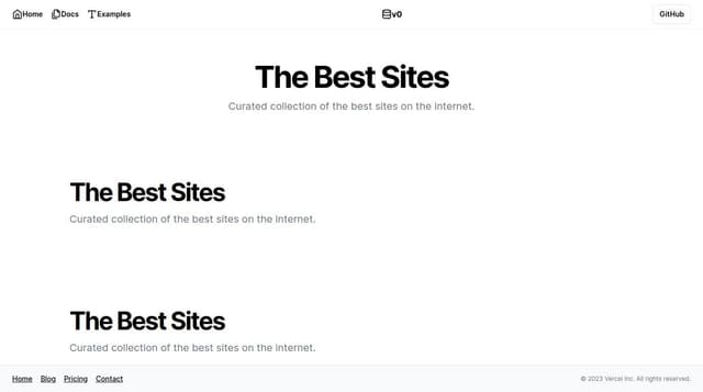 Thumbnail for prompt: One page website similar to tblop