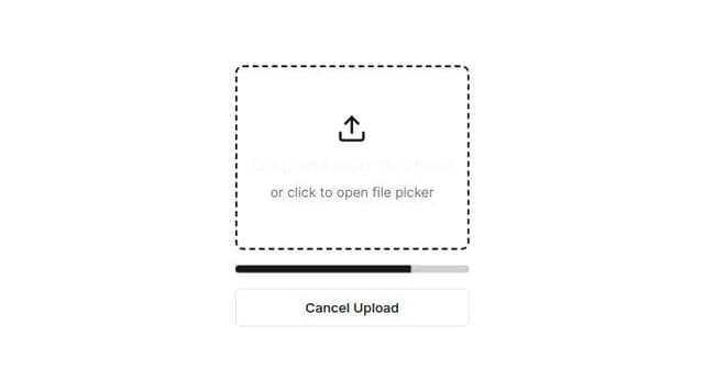 Thumbnail for prompt: image upload ui design