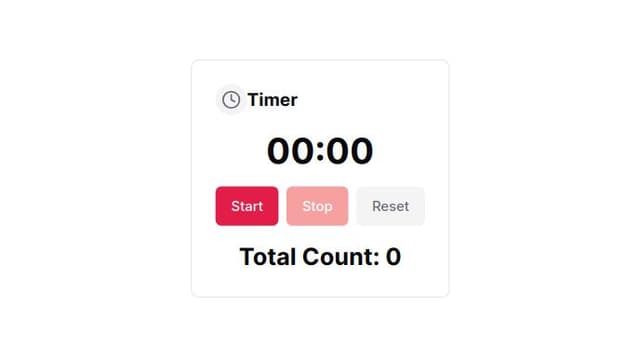Thumbnail for prompt: The purpose of the timer is to check 60 seconds. It goes from 0 to 60 seconds. and when reach 60, the timer goes to 0 and add 1 to total.