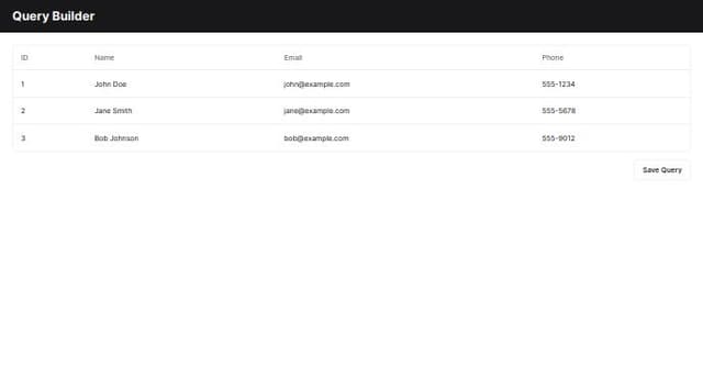 Thumbnail for prompt: use react query builder package as a gui for queries