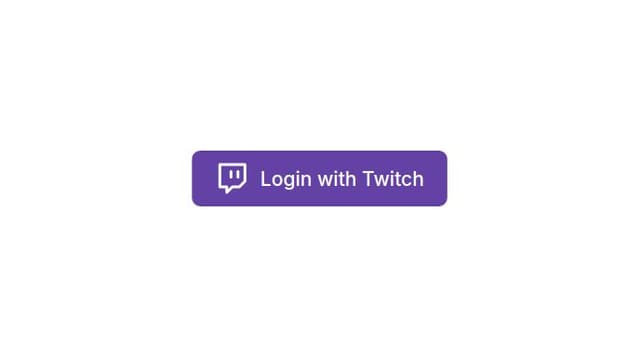 Thumbnail for prompt: login with twitch button for react