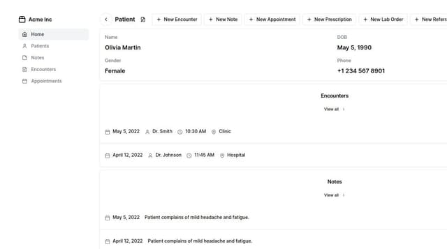Thumbnail for prompt: nabla copilot ai medical scribe dashboard