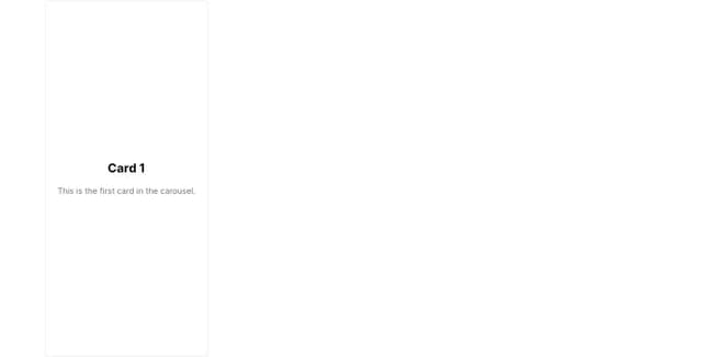 Thumbnail for prompt: no gap between cards and no left right buttons