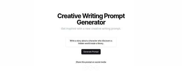 Thumbnail for prompt: Prompt Generator Dark 