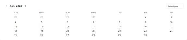 Thumbnail for prompt: date picker with only month and year