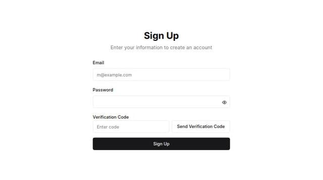 Thumbnail for prompt: Make the verification input and button aligned