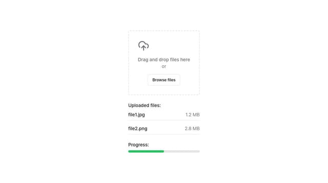 Thumbnail for prompt: A Vercel UI Style file Upload Component
