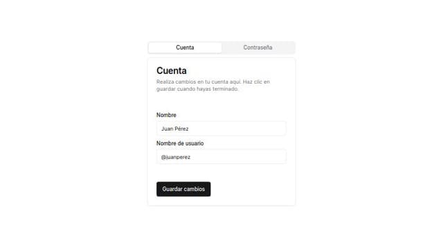 Thumbnail for prompt: Genera un tarjeta con pestañas tipo navegador para ver diferentes informaciones