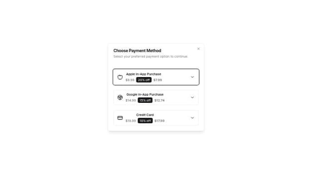 Thumbnail for prompt: options height should be bigger than