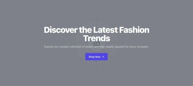 Thumbnail for prompt: beautiful hero section e-commerce