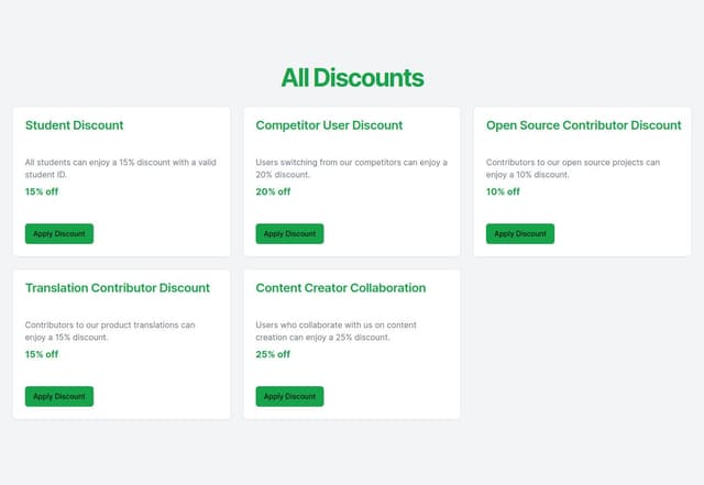 Thumbnail for prompt: 文案用英文文案，标题改成“All Discounts"，不要只用黑白色