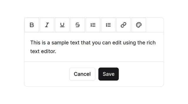 Thumbnail for prompt: make a rich text editor using shadcn ui
