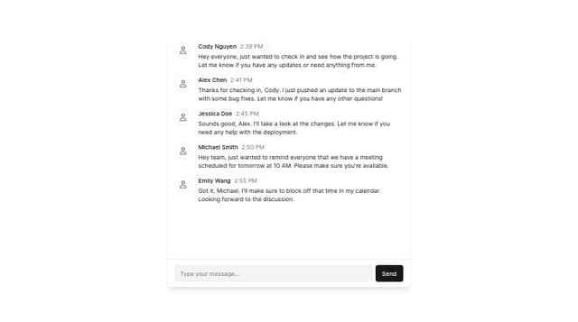 Thumbnail for prompt: chat messages list with virtual scroll on reach top
