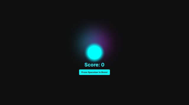 Thumbnail for prompt: Create a game , make a simple circle with testures and add new outlines to touch when we hit it with spacebar. If hitting fast grant score. like neonwarp.com/games/orbytex