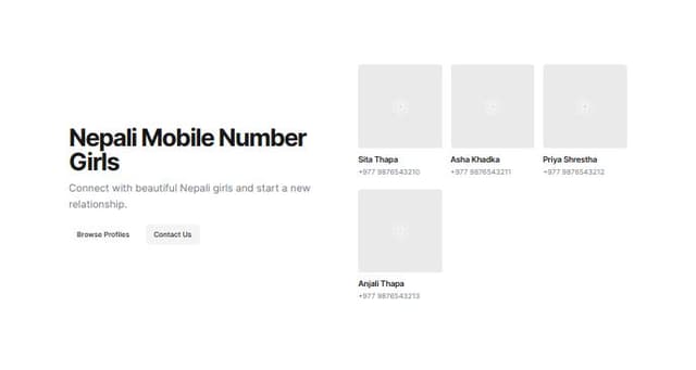 Thumbnail for prompt: Nepali mobile number girls 