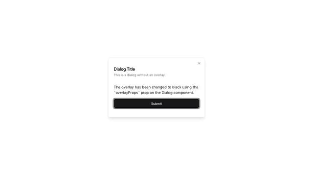 Thumbnail for prompt: change dialog overlay background color to #000