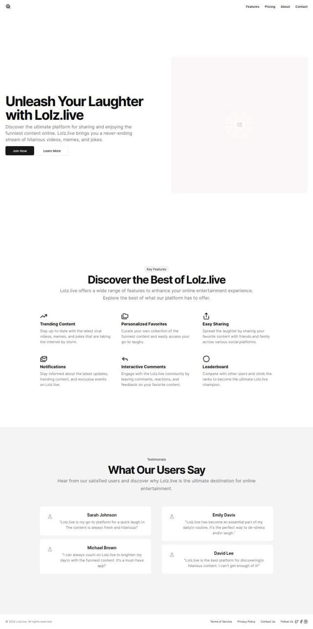 Thumbnail for prompt: Lolz.live ui design 