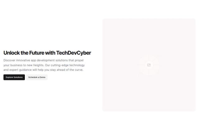 Thumbnail for prompt: its about app development company called techdevcyber 
