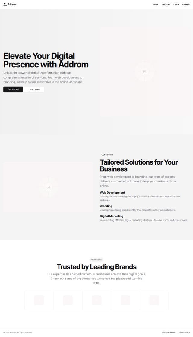 Thumbnail for prompt: addrom.com ui design
