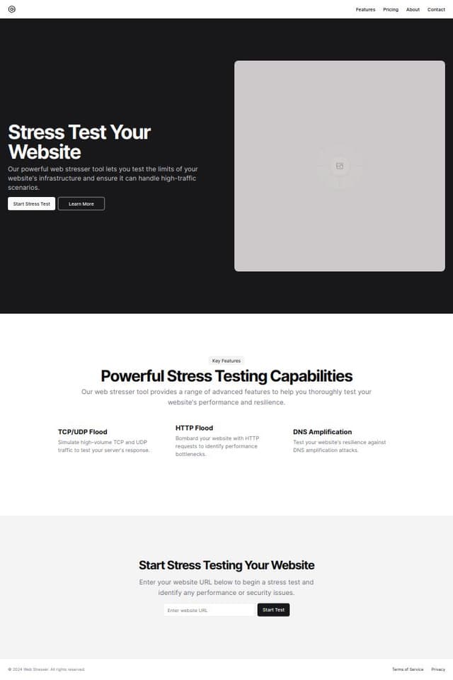 Thumbnail for prompt: create Web Stresser Interface