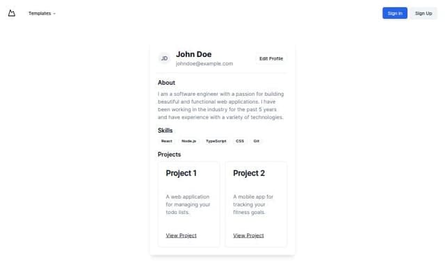 Thumbnail for prompt: create the page inside the template button with preview button and description of pricing and document to create the project and ms forms registration link