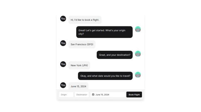 Thumbnail for prompt: i am making an ai chat bot for booking flight tickets.
the backend is using Flask server and integrating with a frontend which is in file 'index.html'
can you give me code for a good front-end for this chatbot?