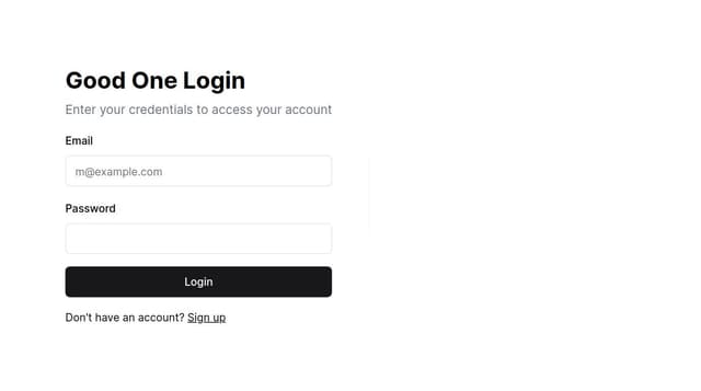 Thumbnail for prompt: make good one login