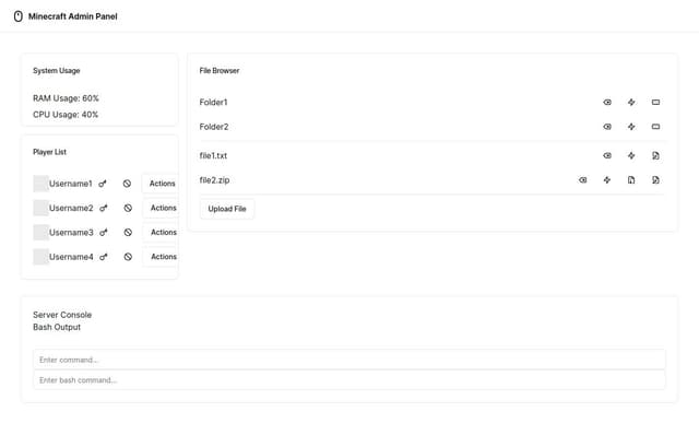 Thumbnail for prompt: Add more example users and if it overflows the height of the File Browser, add scroll so it never exceeds the height of the File Browser