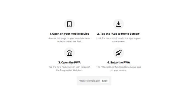 Thumbnail for prompt: show the url bar and the install button please