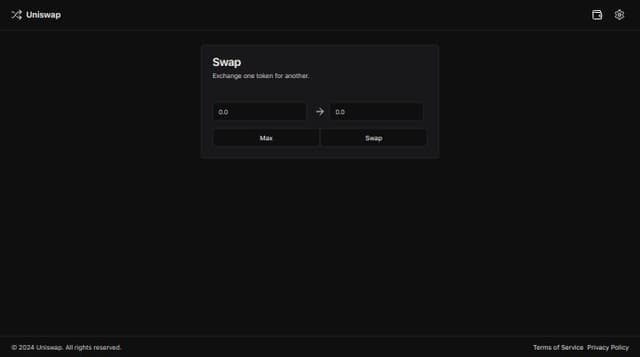 Thumbnail for prompt: create token swap ui widget with the  following form fields

input token amount, input token selector, output token amount, output token selector. 

transaction details should come below as an accordion