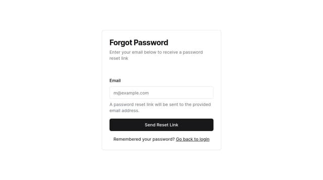 Thumbnail for prompt: Forgot password form