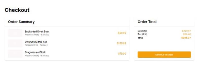 Thumbnail for prompt: button should say stripe not paypal, increaes headers by one size