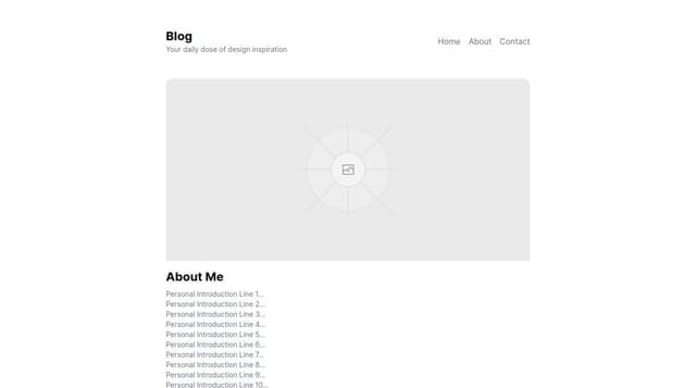 Thumbnail for prompt: 1. add big hero picture. 2. add 10 lines of personal introduction.