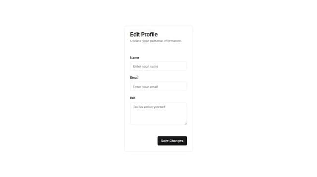 Thumbnail for prompt: create an edit form 