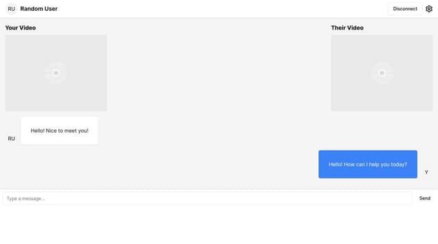 Thumbnail for prompt: it's with a video input aswell and output aswell, remember omegle.com
