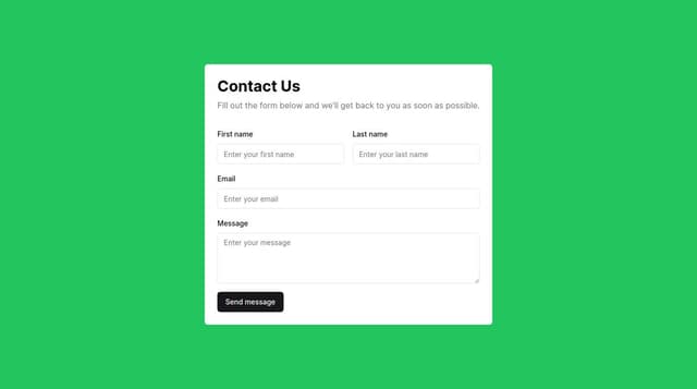 Thumbnail for prompt: put it in a card and center it. make the background of the page green