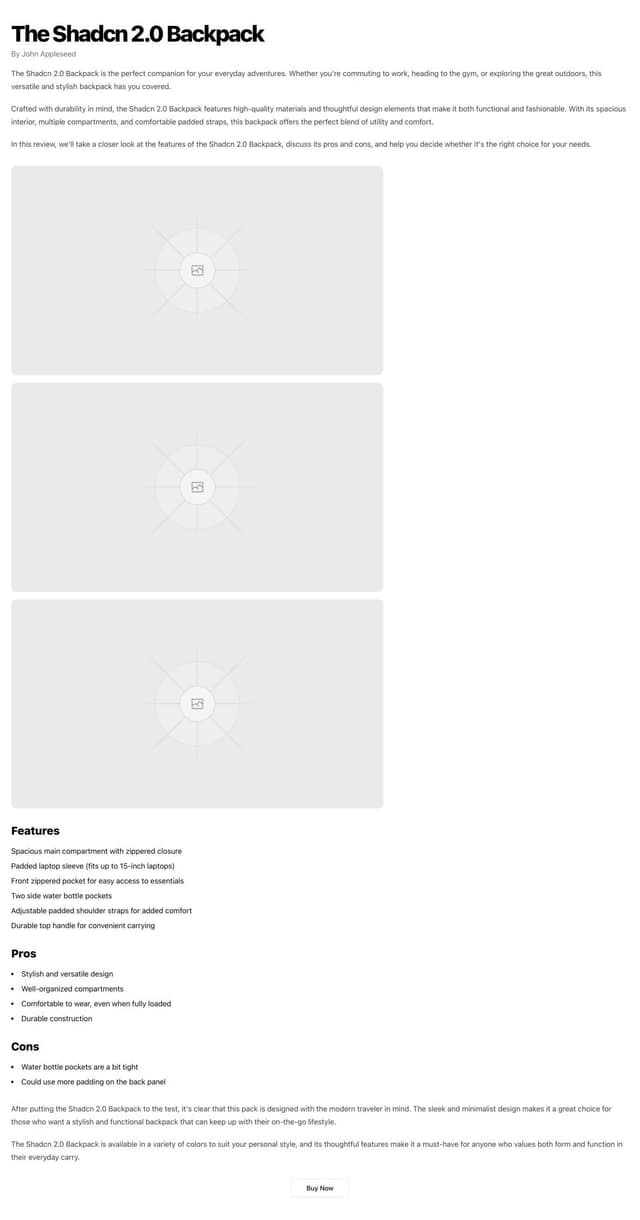 Thumbnail for prompt: an article with a direct link to buy a product