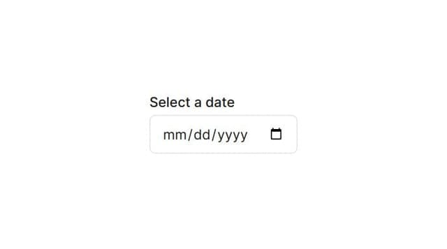 Thumbnail for prompt: date input to type date 
