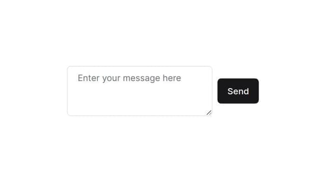 Thumbnail for prompt: A textarea with the button on the right