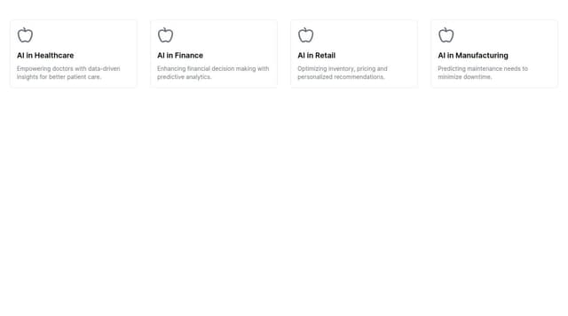 Thumbnail for prompt: Create a bento grid on the importance of ai
