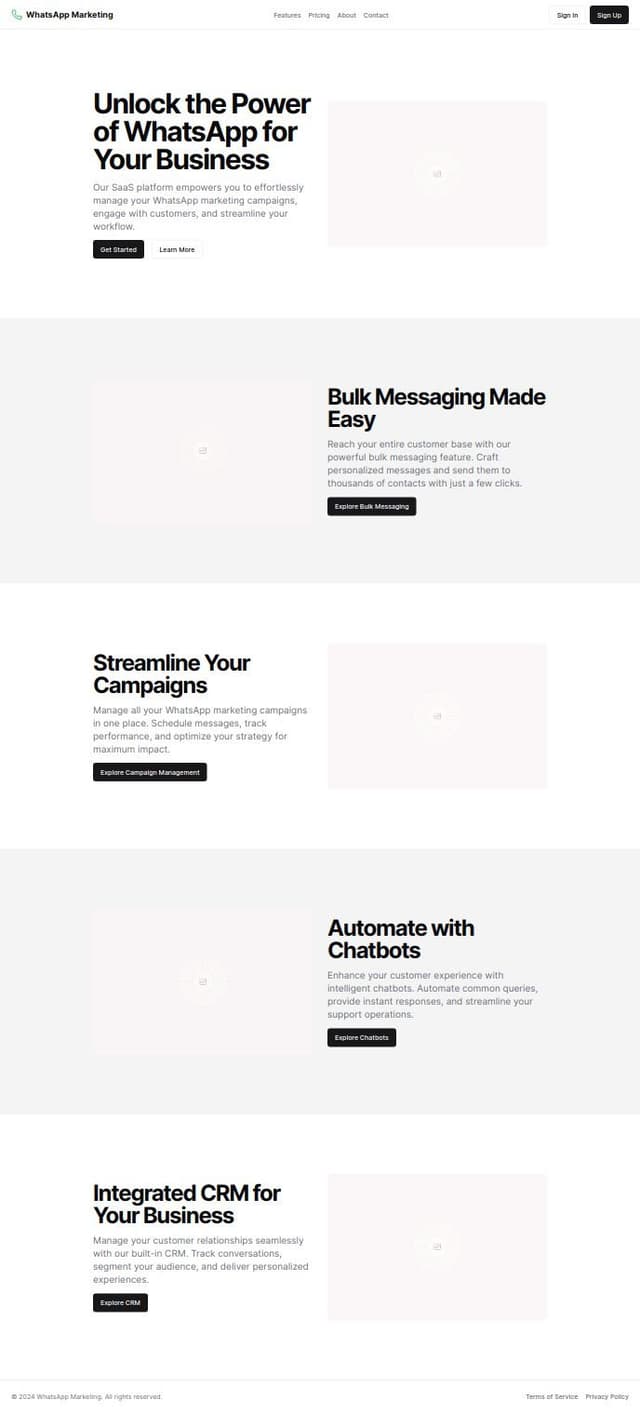 Thumbnail for prompt: WhatsJet SaaS - A WhatsApp Marketing Platform with Bulk Sending, Campaigns, Chat Bots & CRM