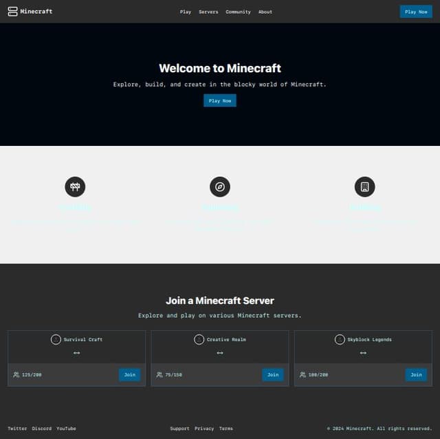 Thumbnail for prompt: minecraft ui design