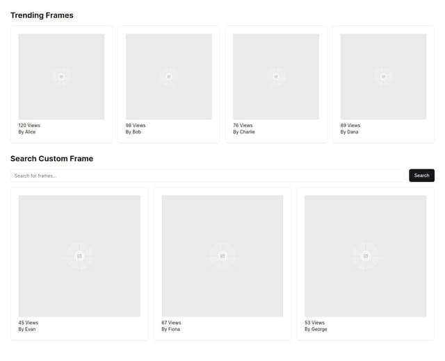 This is a rough draft of an analytics dashboard for warpcast frames ...