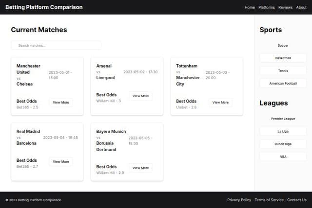 Thumbnail for prompt: Now show cards or a tables that have a search bar with filters below current matches