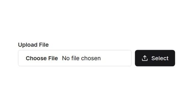 Thumbnail for prompt: Make a shadcn file input as a simple button