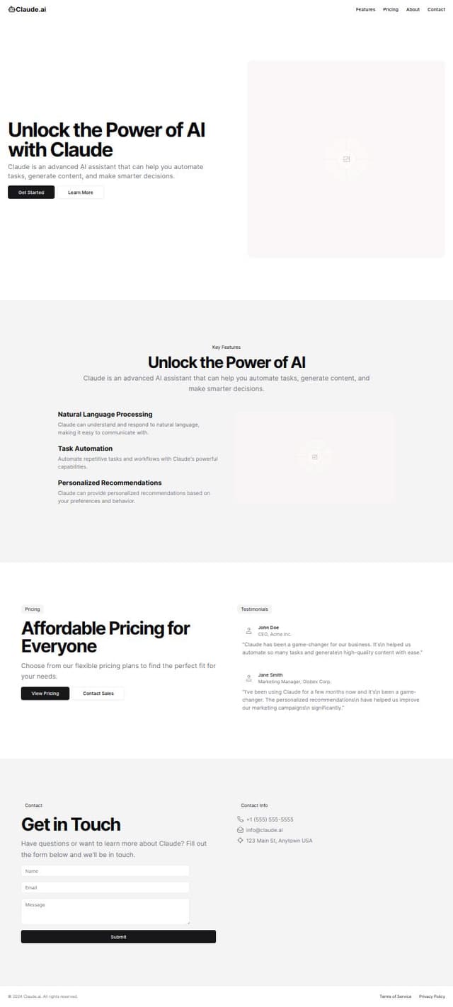 Thumbnail for prompt: make it a claude.ai clone 