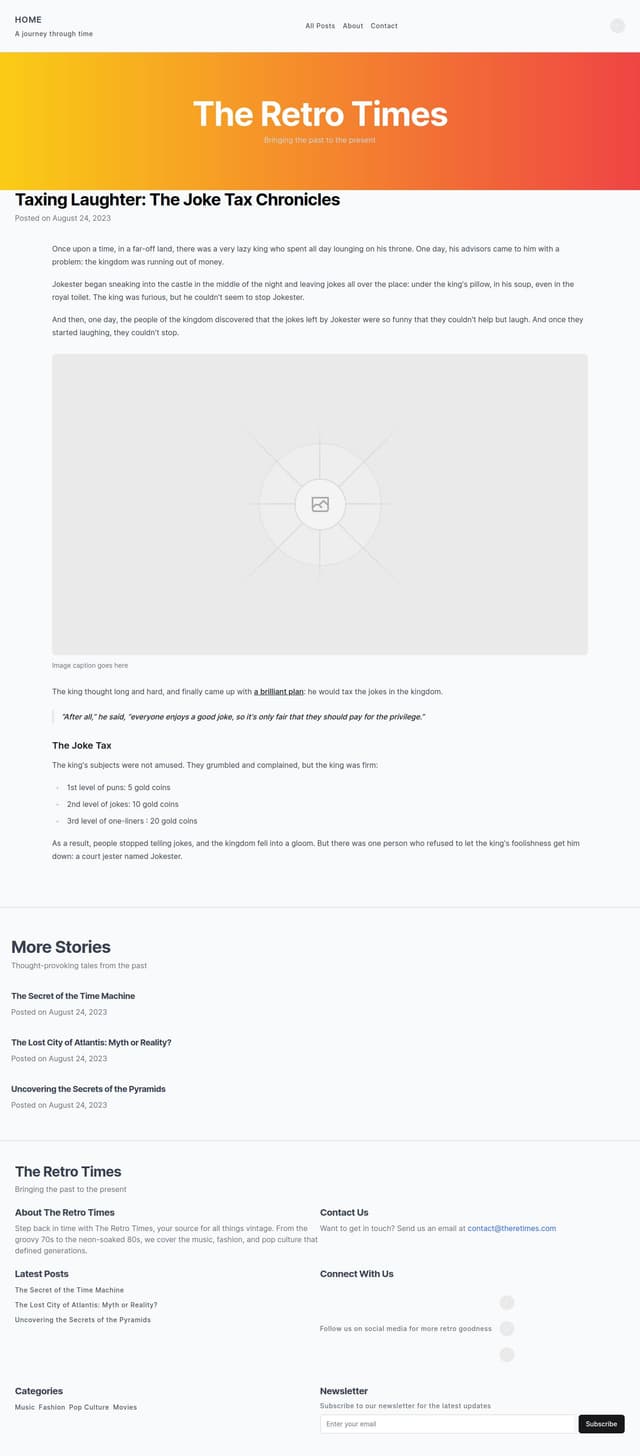 Thumbnail for prompt: Can you add more color and unique stylistic elements? I want the layout to make sense to a modern user, but for it to feel unique